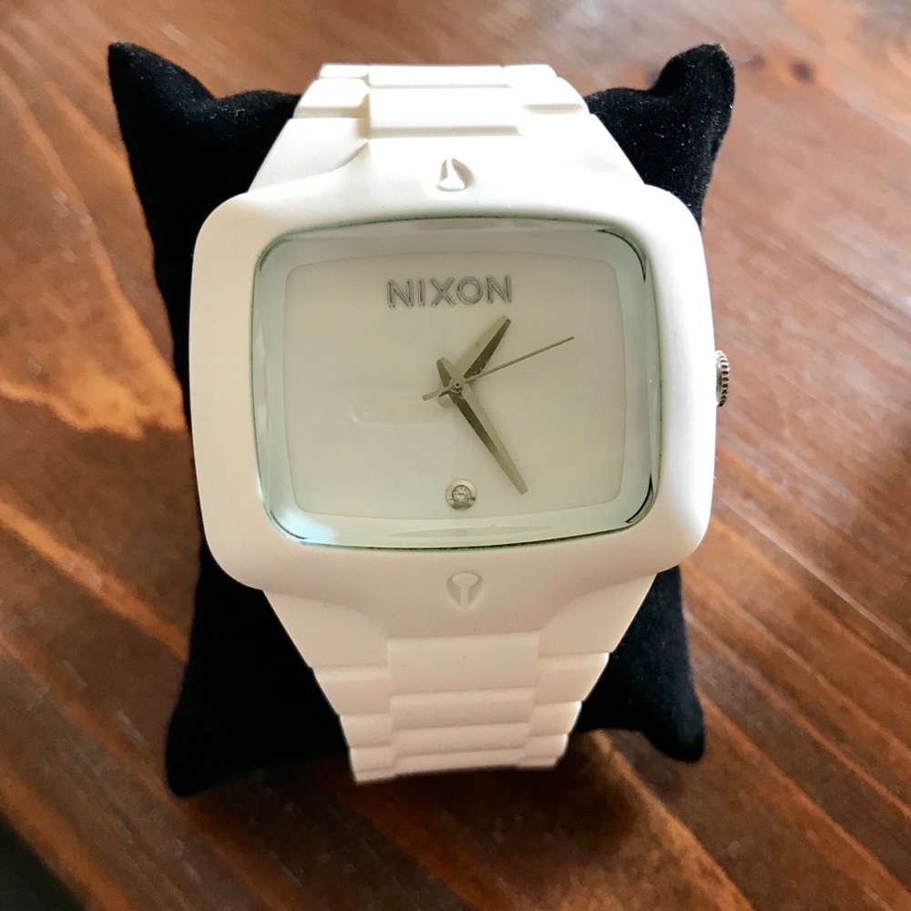 White Nixon Unisex Watch The Rubber Player